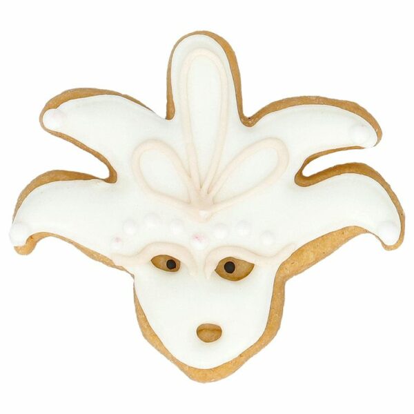 Ausstechform Venezianische Maske 6 cm Edelstahl rostfrei, Venezianische Maske Maskenball Carneval Karnevalin Venedig Harlekin