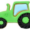 Traktor | Trecker mit Innenprägung 7,5 cm, Edelstahl rostfrei Ausstechform Bauernhof Johnny Traktor Trecker Landwirtschaft Fahrzeug zur Bodenbearbeitung