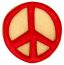 Ausstechform Peace | Frieden mit Innenprägung 6,5 cm Edelstahl rostfrei, Peace Frieden Friedenszeichen Symbol für Frieden Peace Zeichen cool down