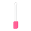 Teigschaber Kochblume mittel M | Silikon, rosa mit Edelstahlgriff 260° hitzebeständig
